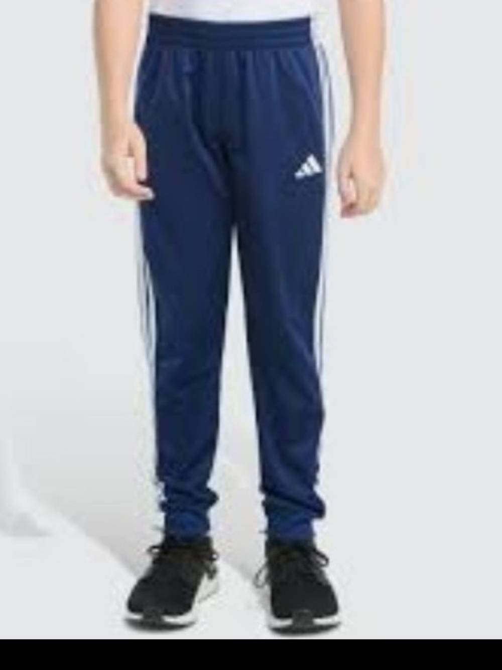 adidas Navy Blue Joggers with White Stripes
